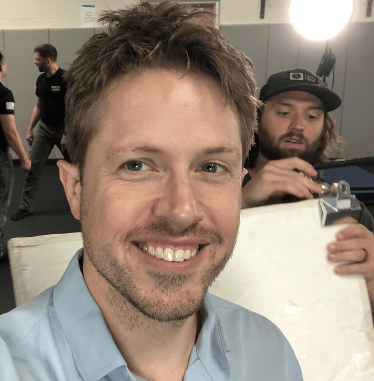 A camera filming a scene A camera filming a scene