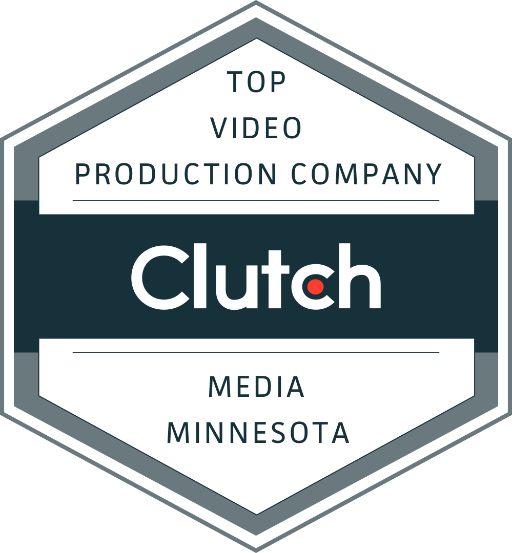 Clutch.co badge for top video production company